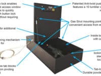 Tactical Lockbox Universal 36 x 20 x 9 Inch Width Orientation Black Tuffy Security Products
