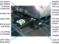 Front Passenger Side Underseat Drawer - 66-77 Bronco Black Tuffy Security