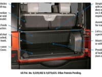 Standard Cargo Enclosure - 07-10 Wrangler JK Black Tuffy Security