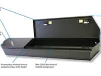 Rear Underseat Lockbox - 07-21 Tundra w/ Double Crew Cab Excludes CrewMax Black Tuffy Security Products