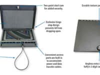 Portable Safe For Tablets Universal Black Includes Security Cable Tuffy Security