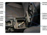 Console Safe 16-22 Tacoma w/ Fixed Center Console Black Tuffy Security